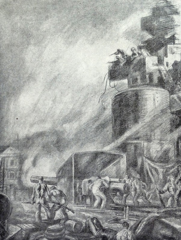 Republicans rebel and mutiny seizing a battleship during the Spanish Civil War 1936