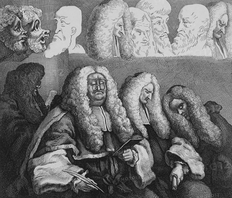 The Bench, Engraving by William Hogarth