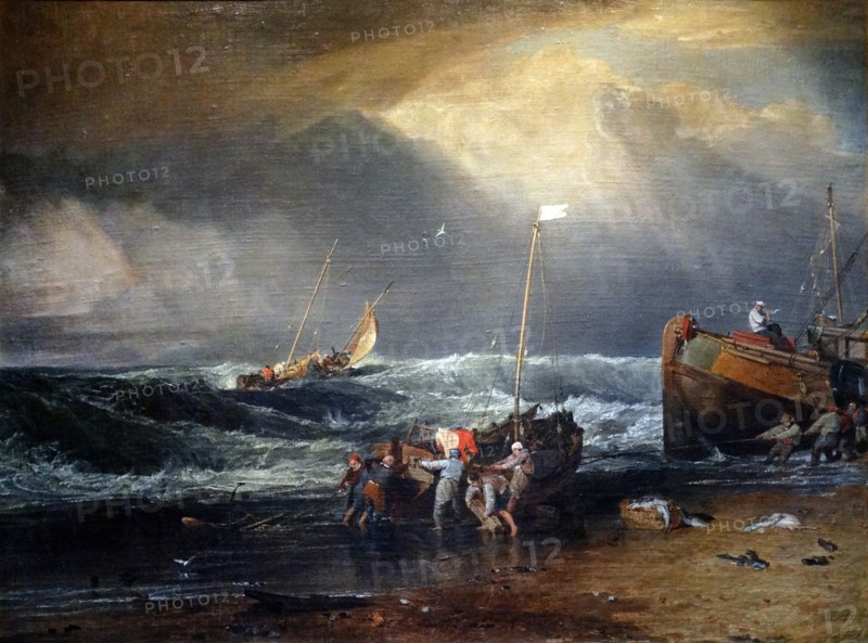 Coast Scene with Fishermen' by Joseph Mallord William Turner