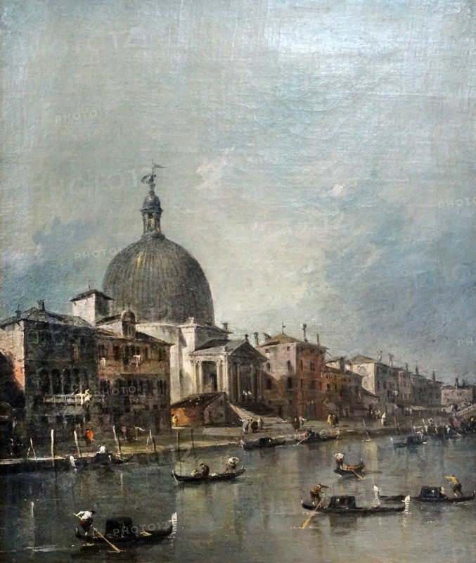 The Grand Canal Venince Church of St. Simeone Piccolo'