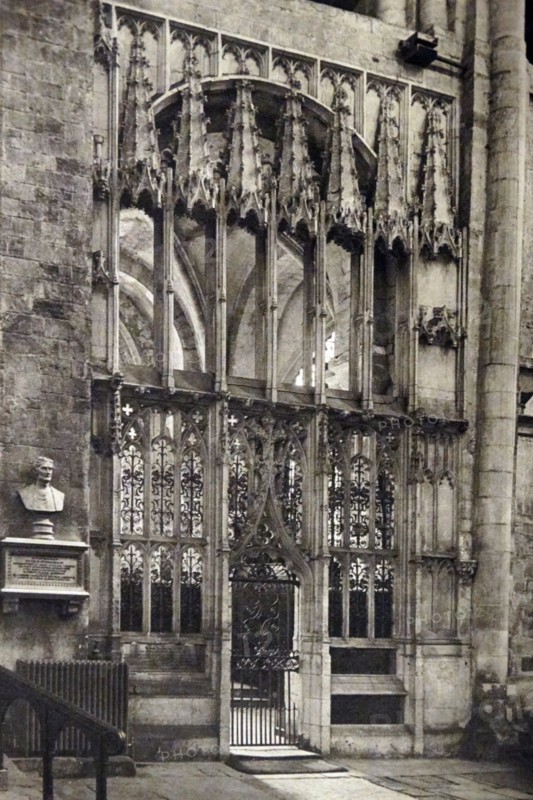 11th century Gothic architecture at Winchester Cathedral in England