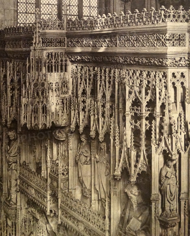 11th century Gothic architecture at Winchester Cathedral in England