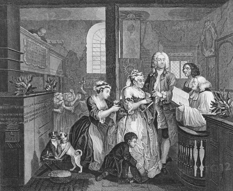 The Rake's Progress' by William Hogarth