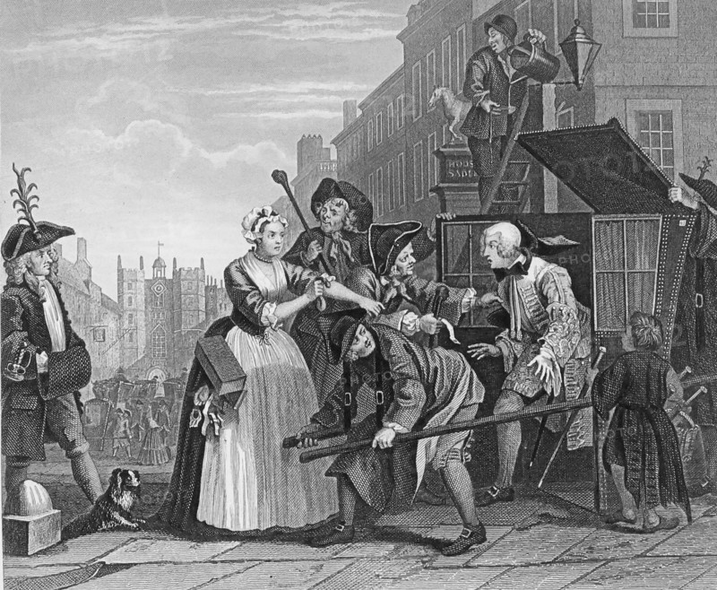 The Rake's Progress' by William Hogarth