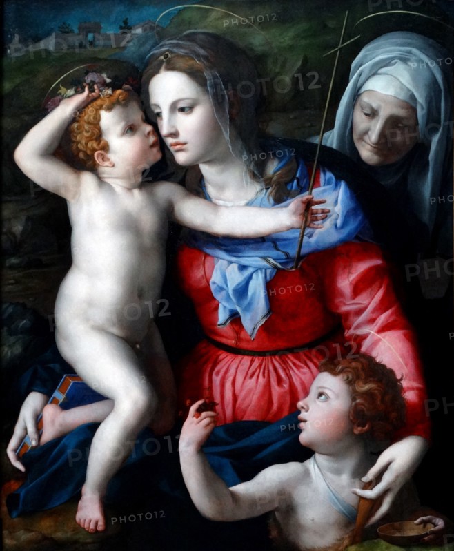 Bronzino, The Madonna and Child with Saint John the Baptist and Saint Elizabeth