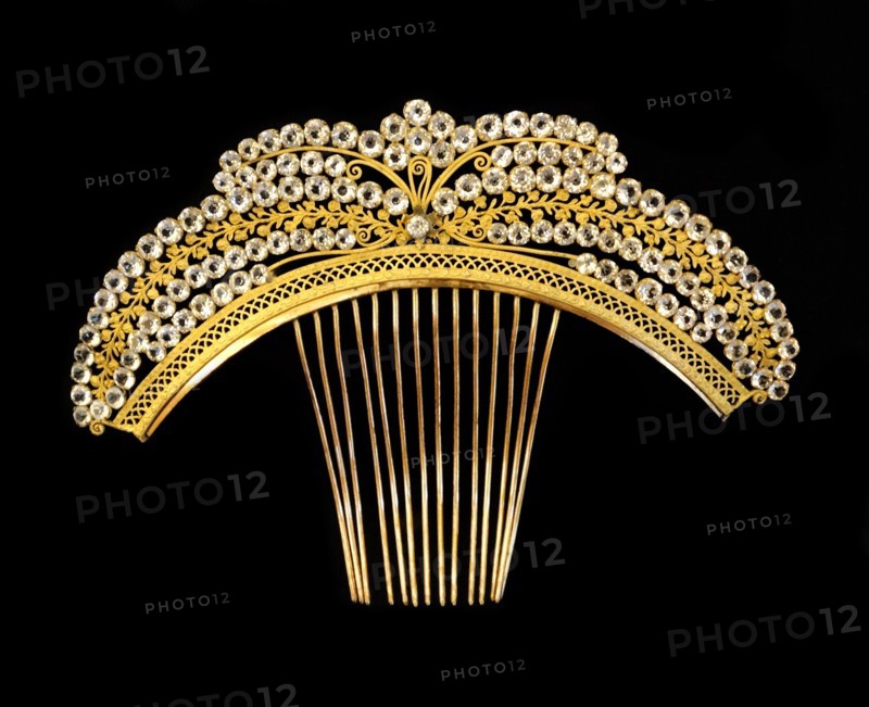 Gold metal comb from Italy