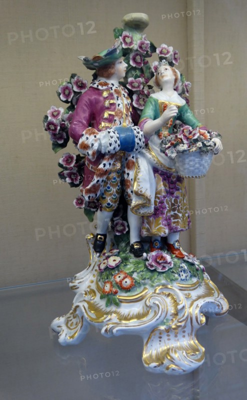 Pair of figure-group candlesticks
