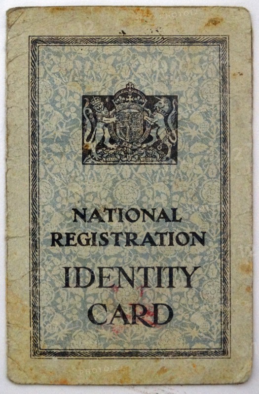 Identification card from the Second World War