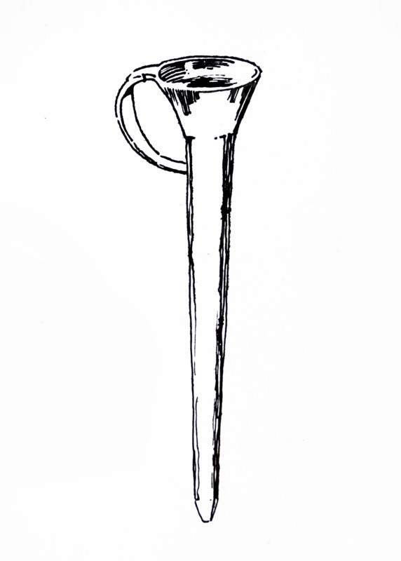 Illustration of an 18th Century candle mould