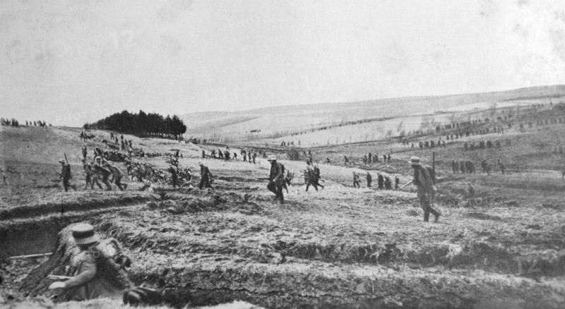 German infantry attack