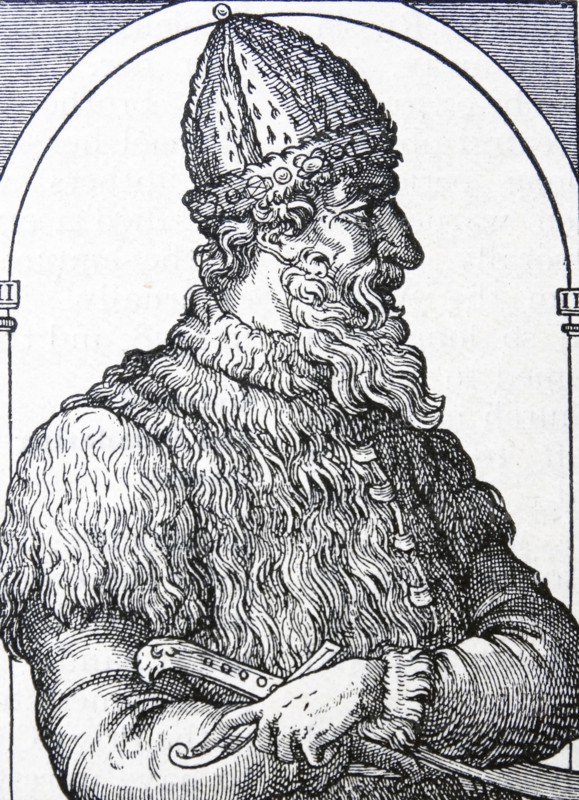 Engraving depicting Ivan III 'The Terrible'