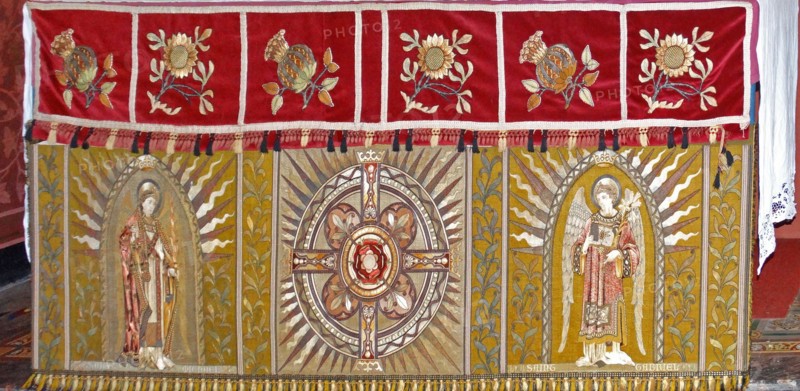 altar covering at St Michael and All Angels Anglican church