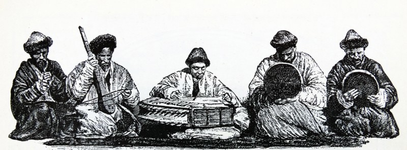 A band of court musicians to the ruler of Kashgar