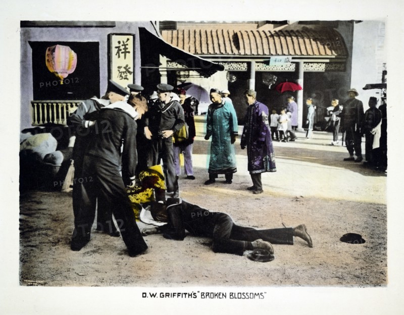 Motion picture lobby card for 'Broken blossoms'