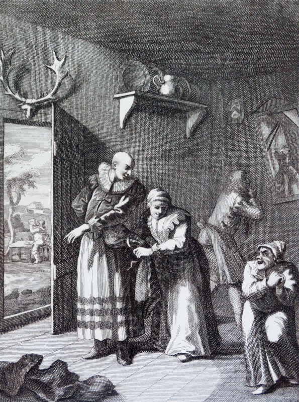 The Curate and the Barber Disguising Themselves to convey Don Quixote Home