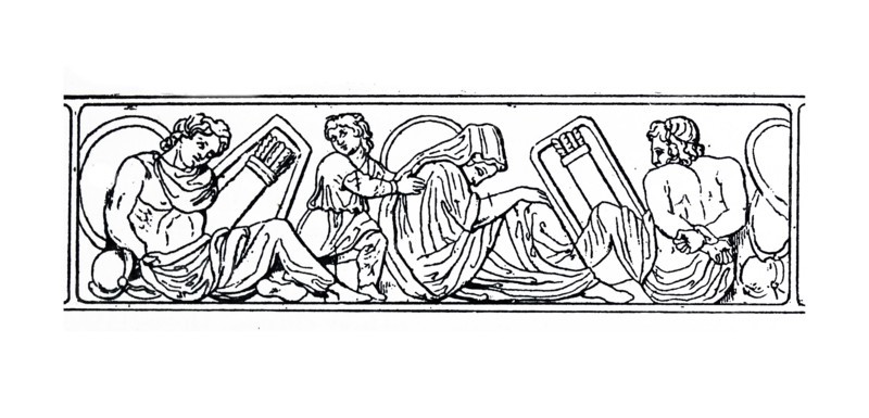 woodcut depicting the Bondmen and the Freedmen