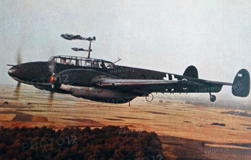 Colour photograph of the Heinkel He 111 German aircraft
