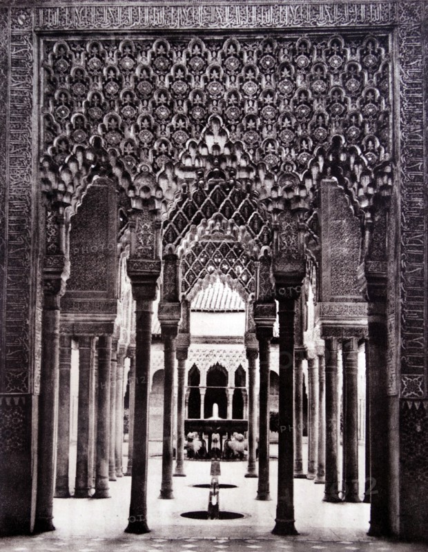Alhambra palace and fortress complex located in Granada