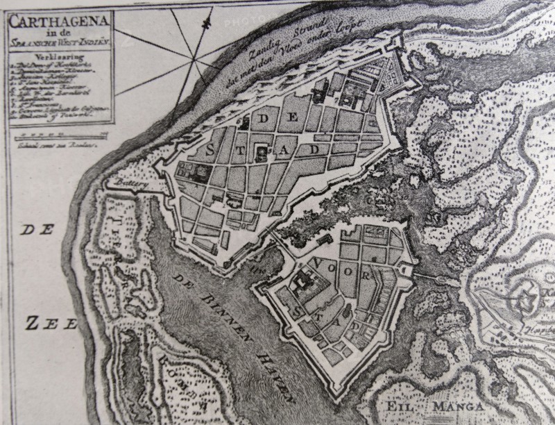 Dutch plan of Cartagena de Indias