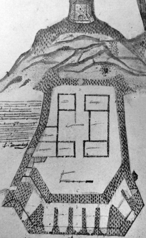 Plan of the castle of Santiago de la Gloria