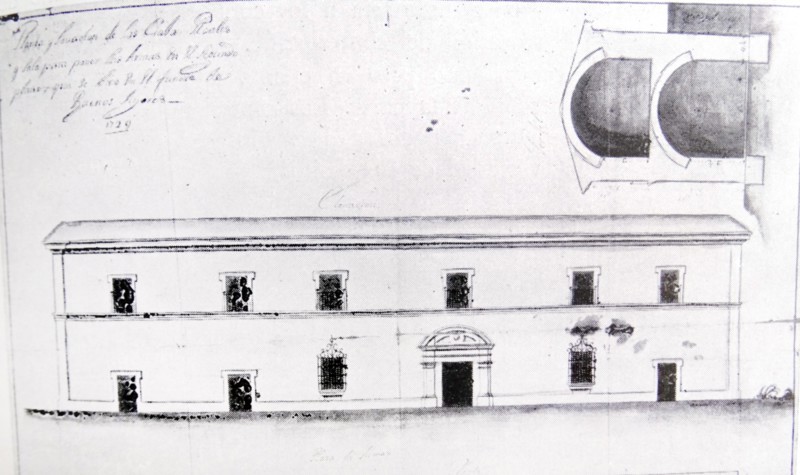 The façade and floor plan of the Royal Houses of Buenos Aires