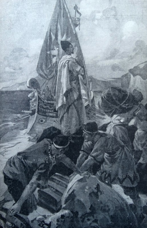 Painting depicting the Merchant Mariners of the Ancient World