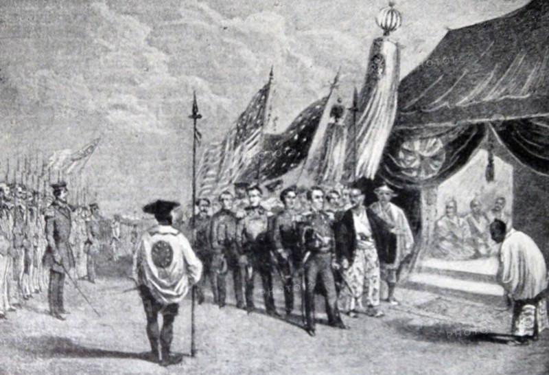 Commodore Matthew Perry at the Convention of Kanagawa