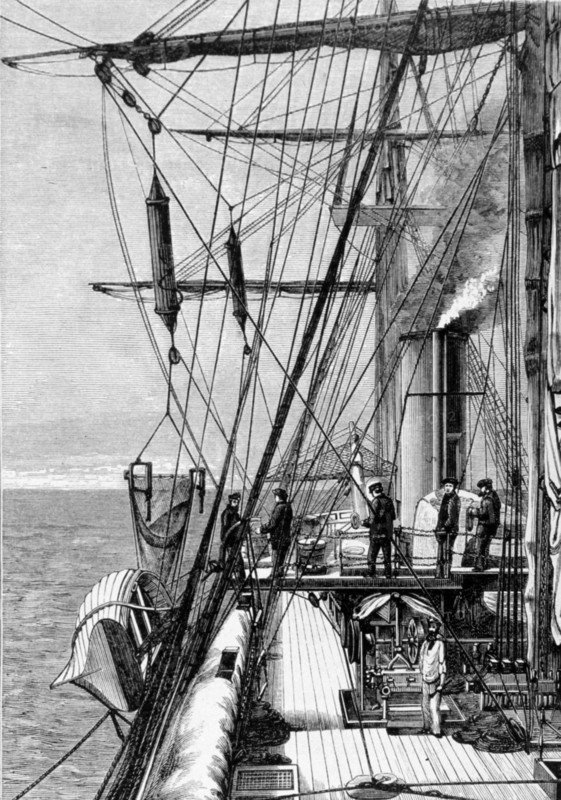 The dredging and sounding arrangements on board the 'Challenger' 1876.