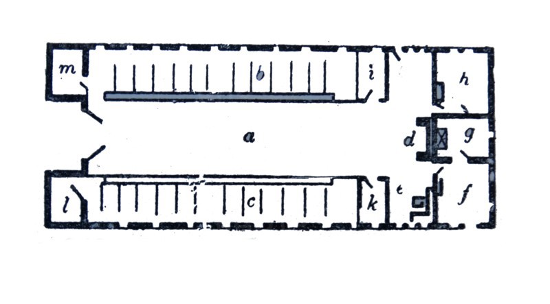 Floorplan of a British Saxon house.