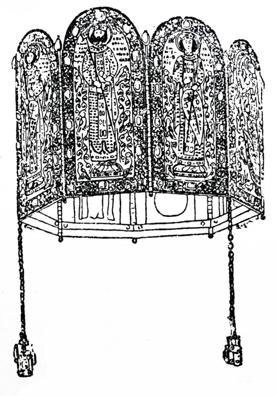 The Monomachus Crown of engraved Byzantine gold work