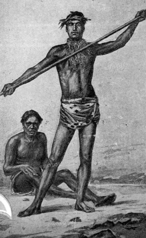 Tahitian fishermen