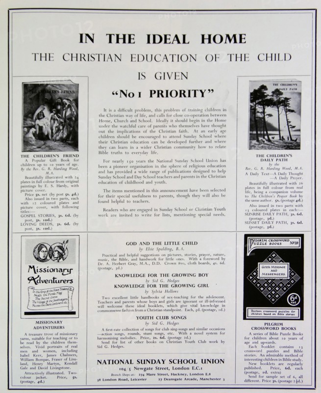 Article about educating child about Christianity within the home