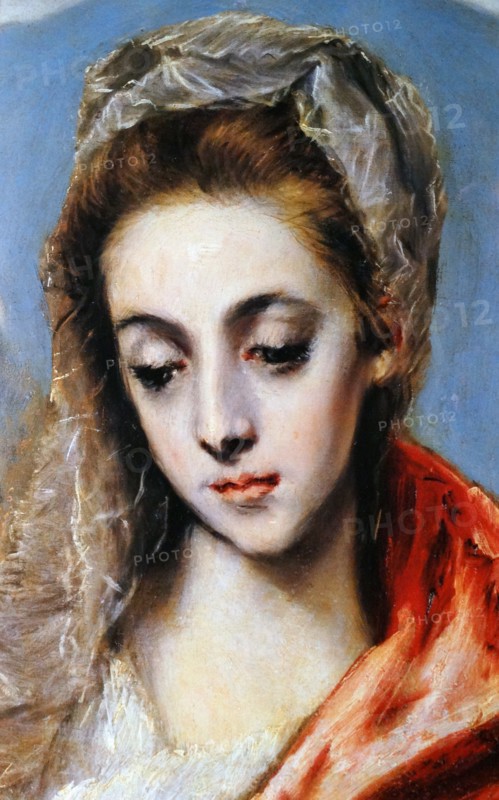 Detail from a painting of the Holy Family with Saint Anne