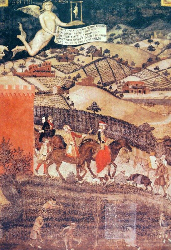 Falconry' by Ambrogio Lorenzetti
