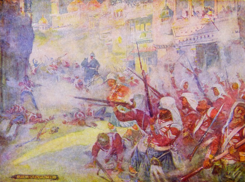 soldiers firing guns by Joseph Ratcliffe Skelton