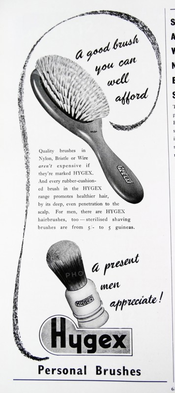 Advert for male grooming products from the Hygex company
