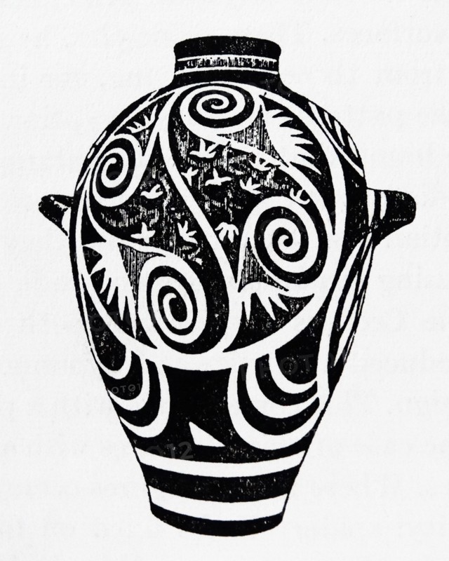 Kamares pottery vase from Knossos