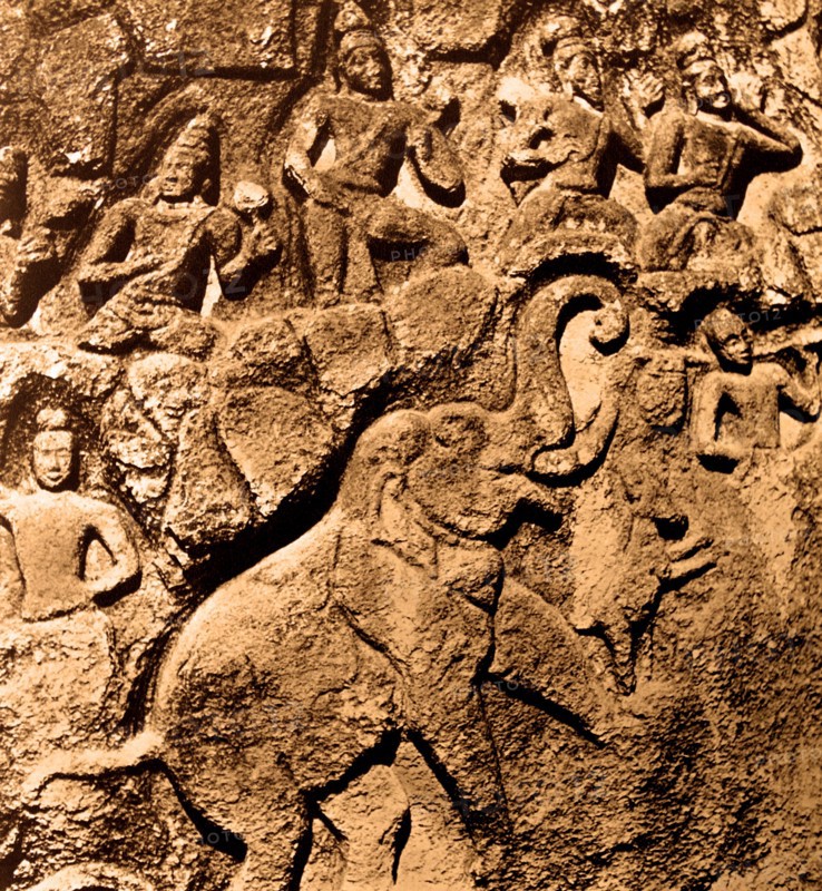 Relief of an elephant