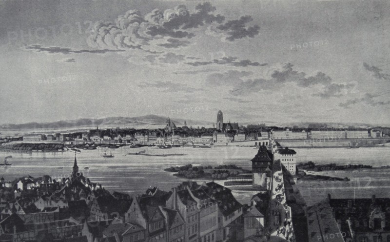 18th century view of Frankfurt