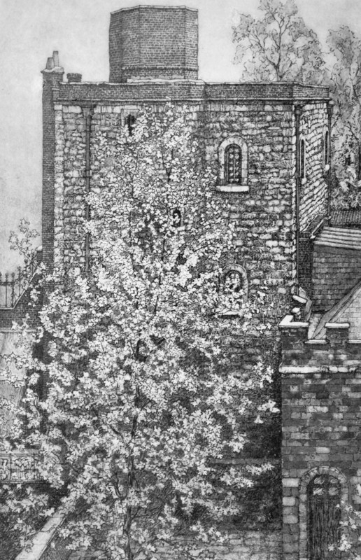 19th century drawing of the jewel Tower