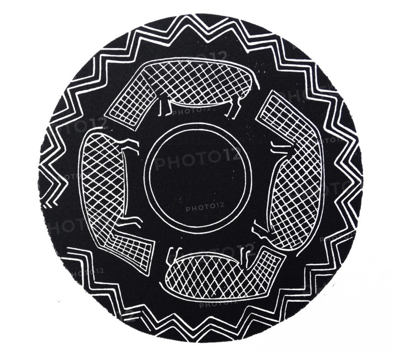 Drawing of a decorated bowl