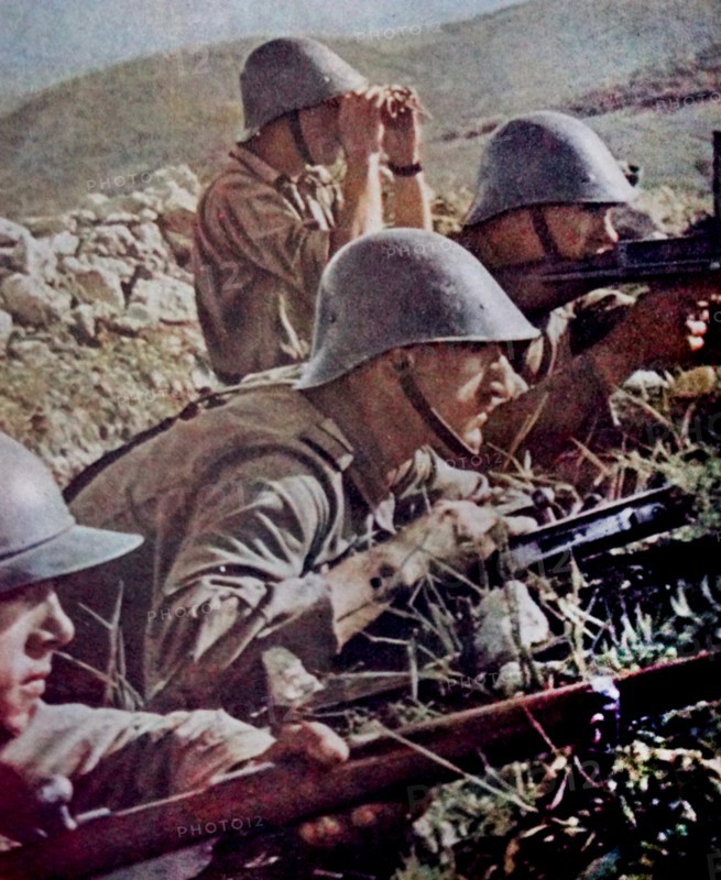 Bulgarian infantry during the German summer offensive