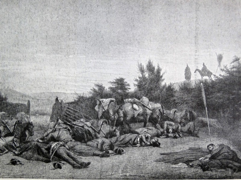 An Episode in the Campaign of 1848: The Troops Resting Before the Battle of Schleswig by I. Senne