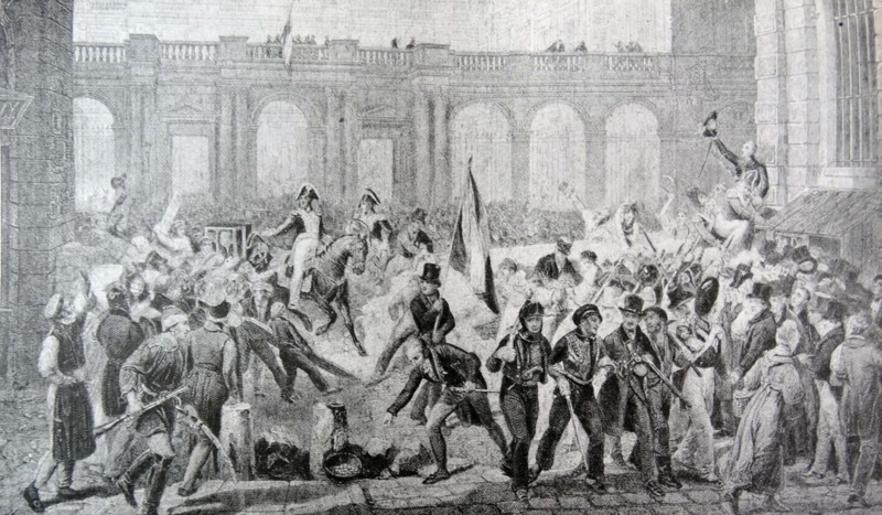 Louis Philippe leaving the Palais Royal for the Hotel de Ville after his election