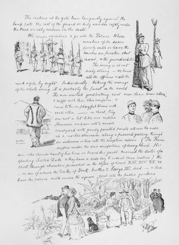 Illustrated letter by Randolph Caldecott