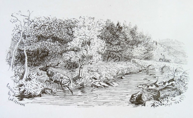 Illustrated letter by Randolph Caldecott