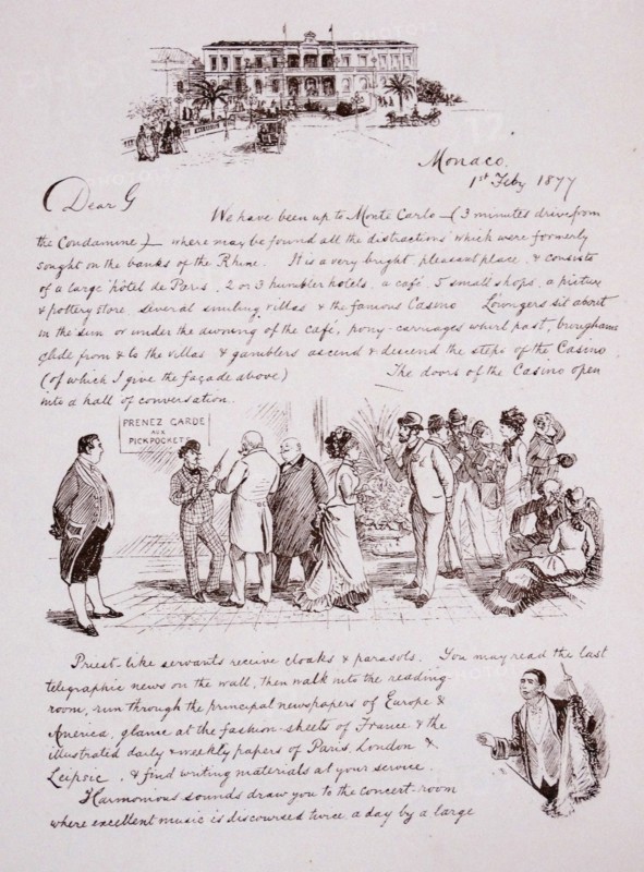 Illustrated letter by Randolph Caldecott