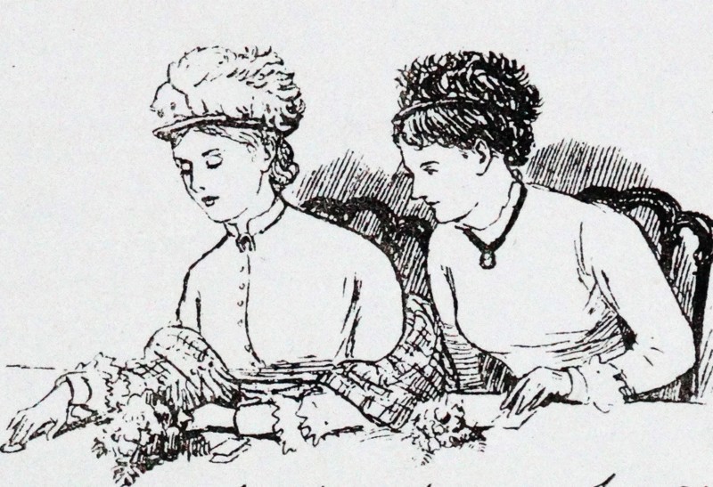 women gambling with cards and chips