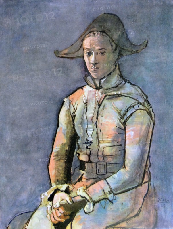 harlequin 1923 by Pablo Picasso