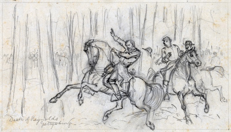 Death of Reynolds at Gettysburg 1863
